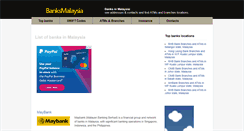 Desktop Screenshot of banksmalaysia.com