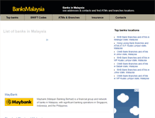 Tablet Screenshot of banksmalaysia.com